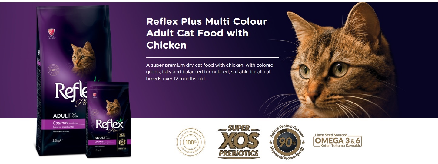 قیمت غذای خشک گربه رفلکس پلاس مدل Gourmet